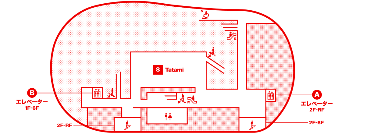 4Fのフロアマップ図です