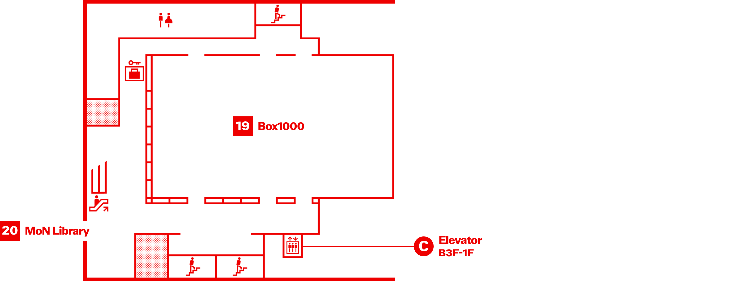 B3F floor map