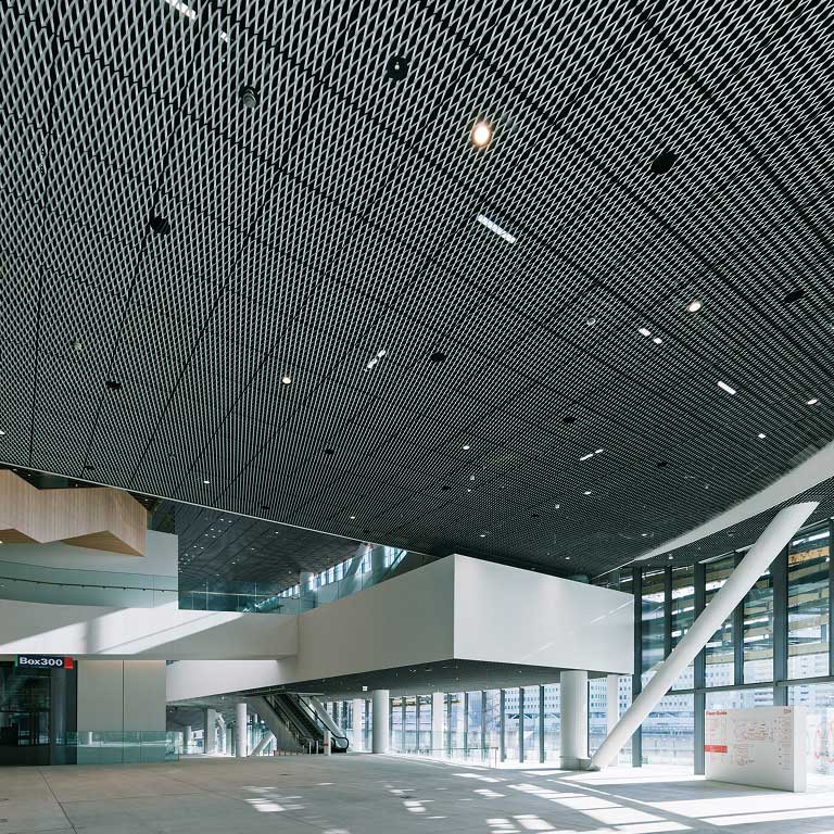 Entrance Lobby is directly connected to Takanawa Gateway Station via a pedestrian deck.