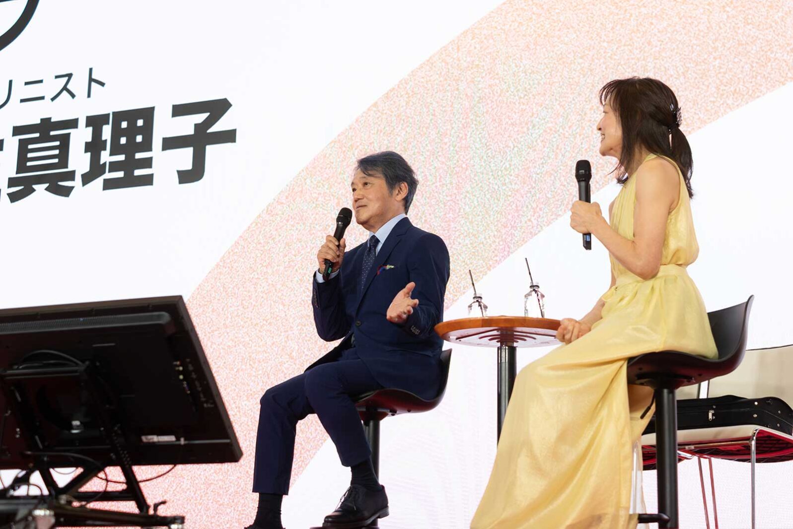 千住明さんと千住真理子さんセッションの様子